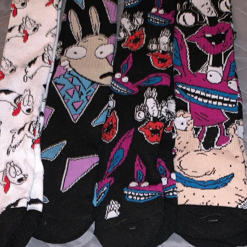 Nickelodeon Cartoon Character Socks - Rocko’s Modern Life Real Monsters - Picture 7 of 7
